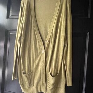 J. Jill Sage Green Women's Cardigan EUC